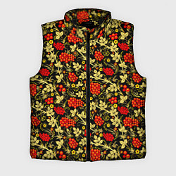 Мужской жилет Рябина с золотой листвой