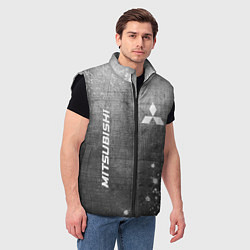 Мужской жилет Mitsubishi - grey gradient вертикально, цвет: 3D-черный — фото 2
