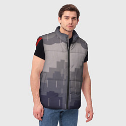 Мужской жилет Вечерний дождь, цвет: 3D-красный — фото 2