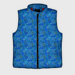 Мужской жилет Этнический синий деревенский абстрактный узор