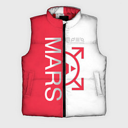 Мужской жилет 30 Seconds to Mars poster, цвет: 3D-красный