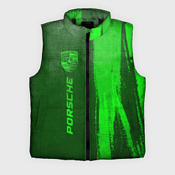 Мужской жилет Porsche - green gradient по-вертикали, цвет: 3D-черный