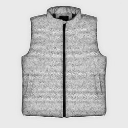 Мужской жилет Текстура в тонкую полоску серый