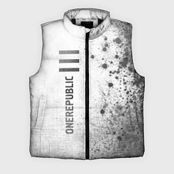 Мужской жилет OneRepublic - white gradient по-вертикали
