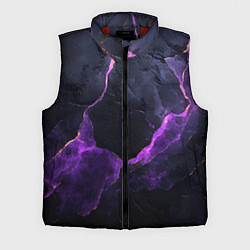 Мужской жилет Фиолетово-черная объемная текстура, цвет: 3D-красный