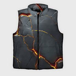 Мужской жилет Серая текстура с золотым изломом