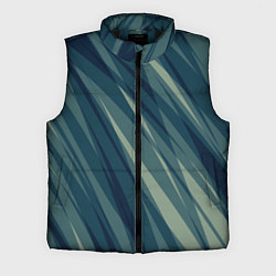 Мужской жилет Зеленовато-синий полосы