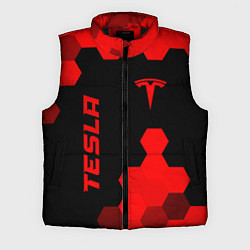 Мужской жилет Tesla - red gradient вертикально