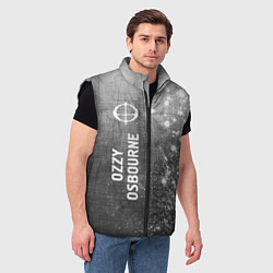 Мужской жилет Ozzy Osbourne - grey gradient по-вертикали, цвет: 3D-черный — фото 2