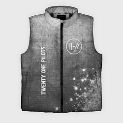 Мужской жилет Twenty One Pilots - grey gradient вертикально