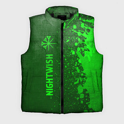 Мужской жилет Nightwish - green gradient по-вертикали