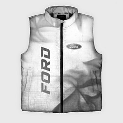 Мужской жилет Ford - white gradient вертикально, цвет: 3D-черный