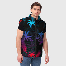 Мужской жилет Тропики градиент, цвет: 3D-красный — фото 2