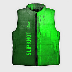 Мужской жилет Slipknot - green gradient по-вертикали, цвет: 3D-черный