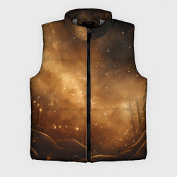 Мужской жилет Песочный фон со звездами