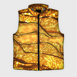 Мужской жилет Золотая текстура с блестками