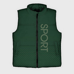 Мужской жилет Sport тёмно-зелёный текстурный