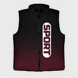 Мужской жилет Sport чёрно-розовый текстурный градиент