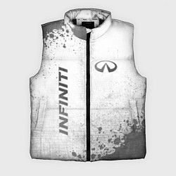 Мужской жилет Infiniti - white gradient вертикально, цвет: 3D-черный