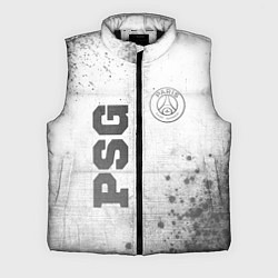 Мужской жилет PSG - white gradient вертикально, цвет: 3D-черный