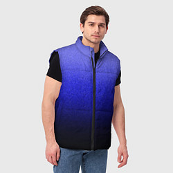 Мужской жилет Градиент индиго из синего в чёрный, цвет: 3D-черный — фото 2