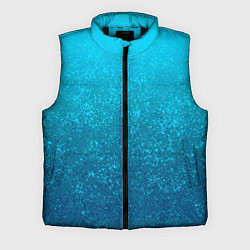 Мужской жилет Лазурный голубой текстурный градиент