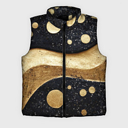 Мужской жилет Золотая объемная абстракция - текстура