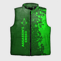 Мужской жилет Assassins Creed - green gradient по-вертикали, цвет: 3D-черный