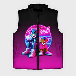 Мужской жилет Tom and Jerry - neon glow fantasy, цвет: 3D-черный