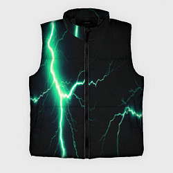 Мужской жилет Lightning turquoise, цвет: 3D-черный
