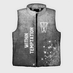 Мужской жилет Within Temptation - grey gradient вертикально, цвет: 3D-черный