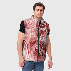 Мужской жилет Черепа лошадей - эскиз, цвет: 3D-черный — фото 2