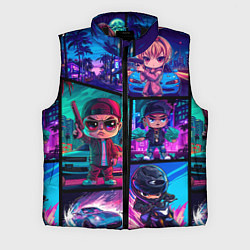 Мужской жилет GTA chibi style, цвет: 3D-черный