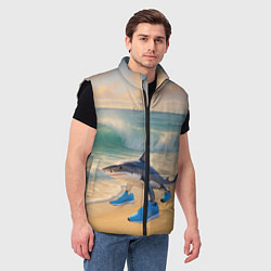 Мужской жилет Тралалеро тралала мем, цвет: 3D-черный — фото 2