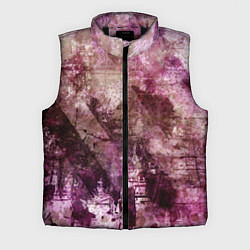 Мужской жилет Абстракция - dark trash atom with violet