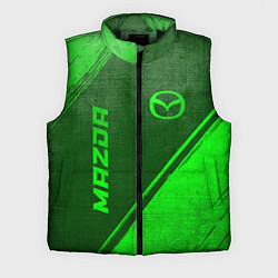 Мужской жилет Mazda - green gradient вертикально, цвет: 3D-черный