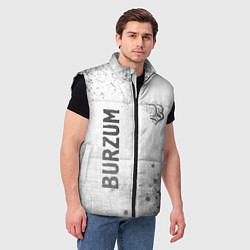 Мужской жилет Burzum - white gradient вертикально, цвет: 3D-черный — фото 2