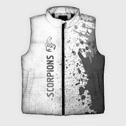 Мужской жилет Scorpions - white gradient по-вертикали