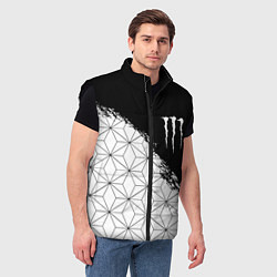 Мужской жилет Monster energy geometry splash, цвет: 3D-черный — фото 2