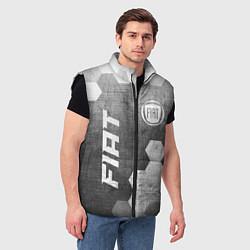 Мужской жилет Fiat - grey gradient вертикально, цвет: 3D-черный — фото 2