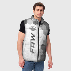Мужской жилет FAW - white gradient по-вертикали, цвет: 3D-черный — фото 2