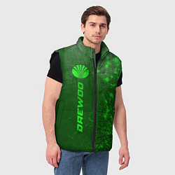 Мужской жилет Daewoo - green gradient по-вертикали, цвет: 3D-черный — фото 2
