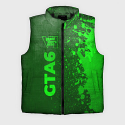 Мужской жилет GTA6 - green gradient по-вертикали, цвет: 3D-черный