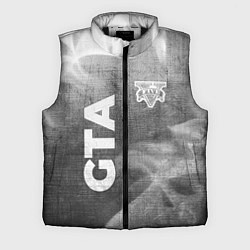 Мужской жилет GTA - grey gradient вертикально, цвет: 3D-черный