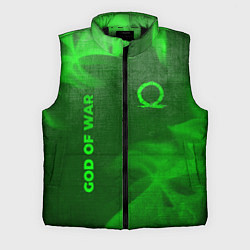 Мужской жилет God of War - green gradient вертикально