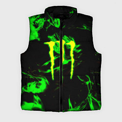 Мужской жилет Monster energy кислотное лого огонь