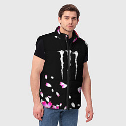 Мужской жилет Monster energy sakura, цвет: 3D-черный — фото 2