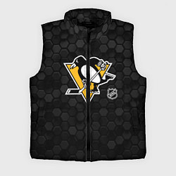 Мужской жилет Питтсбург Пингвинз - черные соты, цвет: 3D-черный