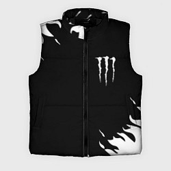 Мужской жилет Monster energy fire white, цвет: 3D-черный