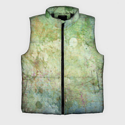 Мужской жилет Абстракция - faded spots on a green background